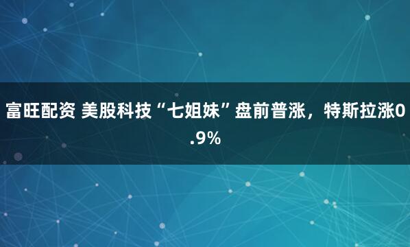 富旺配资 美股科技“七姐妹”盘前普涨，特斯拉涨0.9%